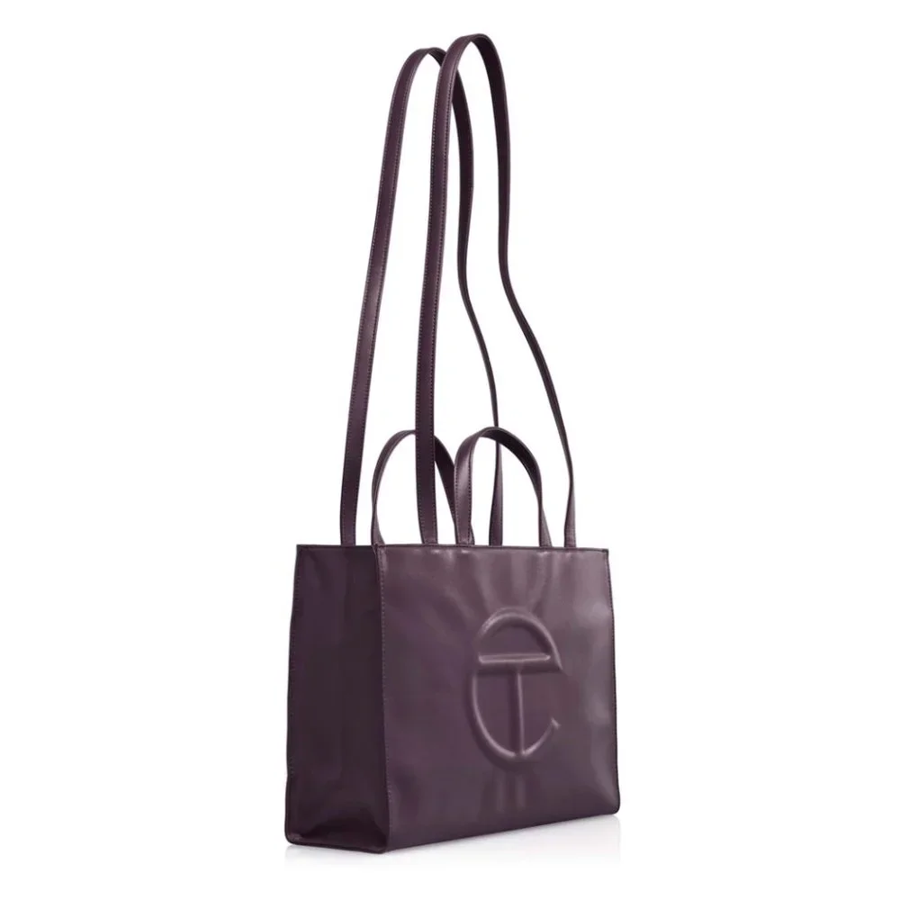 TELFAR eggplant purple medium shopping bag - NWT - still in box - Picture 1 of 7